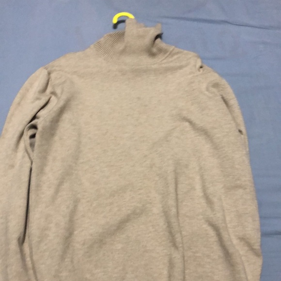 Men's coffee wool knitted fabric long-sleeved T-shirt - Picture 7 of 16